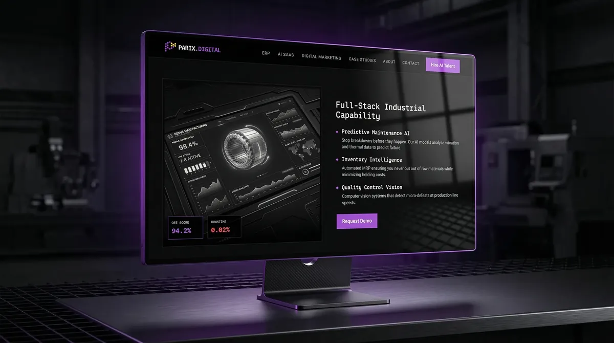Parix.Digital, an AI automation and ERP platform, a further screen