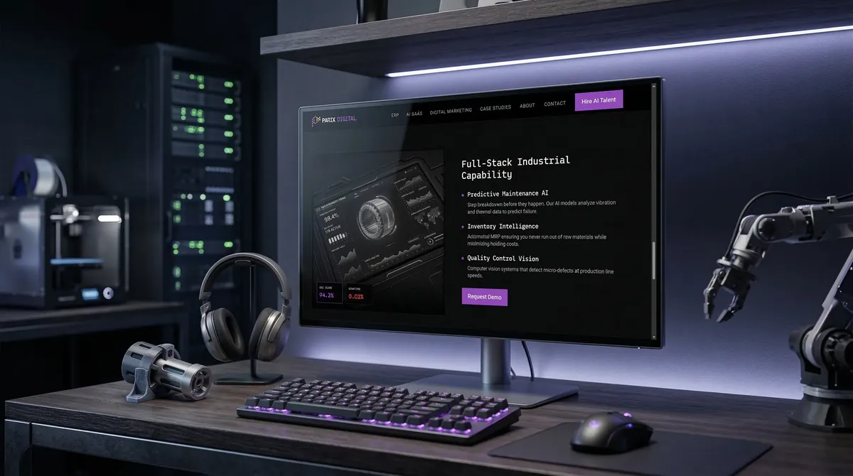 Parix.Digital, an AI automation and ERP platform, a further screen